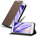 Cadorabo Hülle für Huawei Enjoy 7 PLUS Schutz Hülle in Braun Handyhülle Etui Case Cover Magnetverschluss