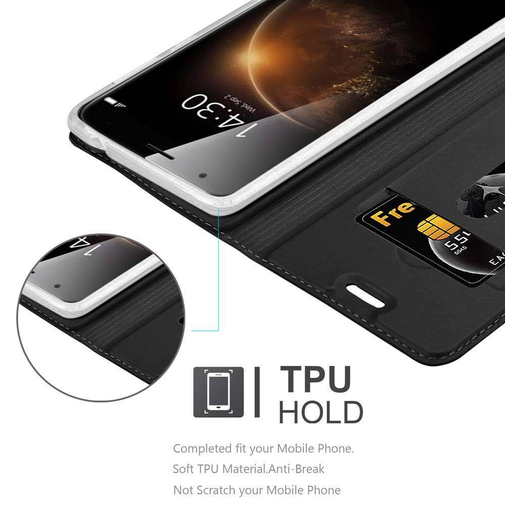 Cadorabo Handyhülle für Huawei ASCEND G7 PLUS / G8 / GX8 Schutz Hülle in Schwarz Cover Etui Book Case Booklet