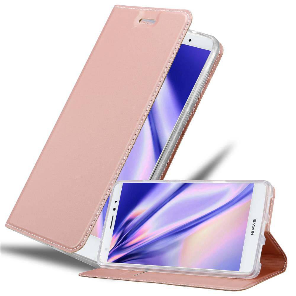 Cadorabo Handyhülle für Huawei MATE S Schutz Hülle in Rosa Cover Etui Book Case Booklet