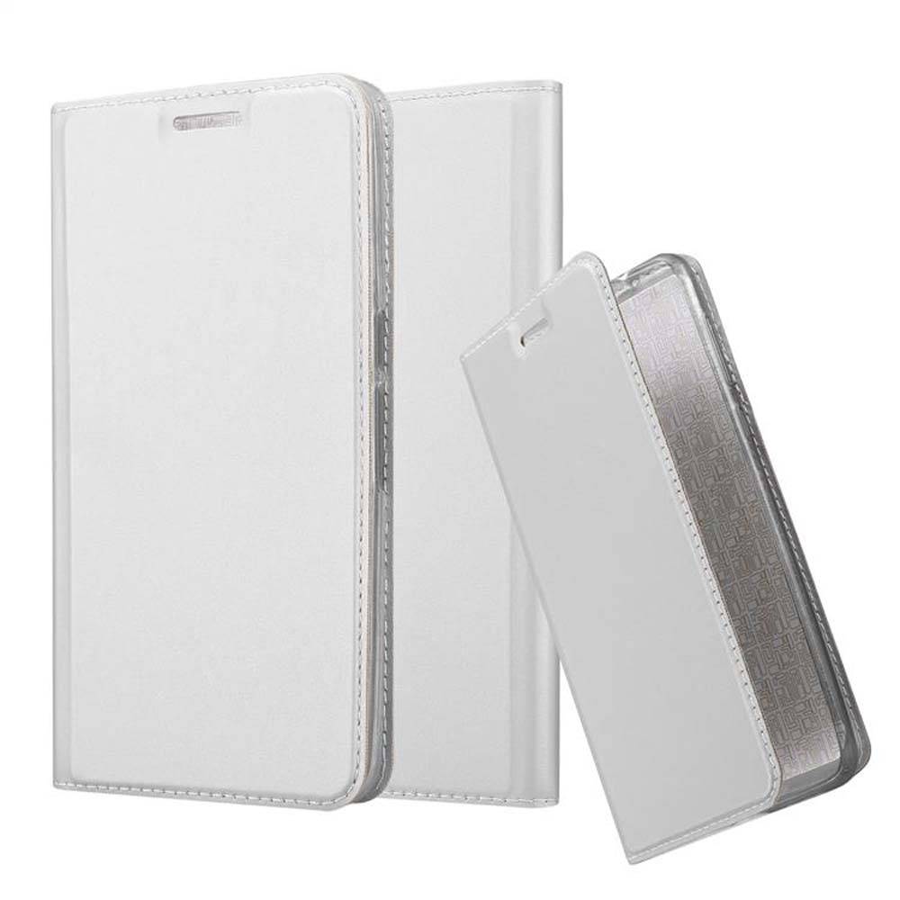 Cadorabo Handyhülle für Huawei Google NEXUS 6P Schutz Hülle in Silber Cover Etui Book Case Booklet