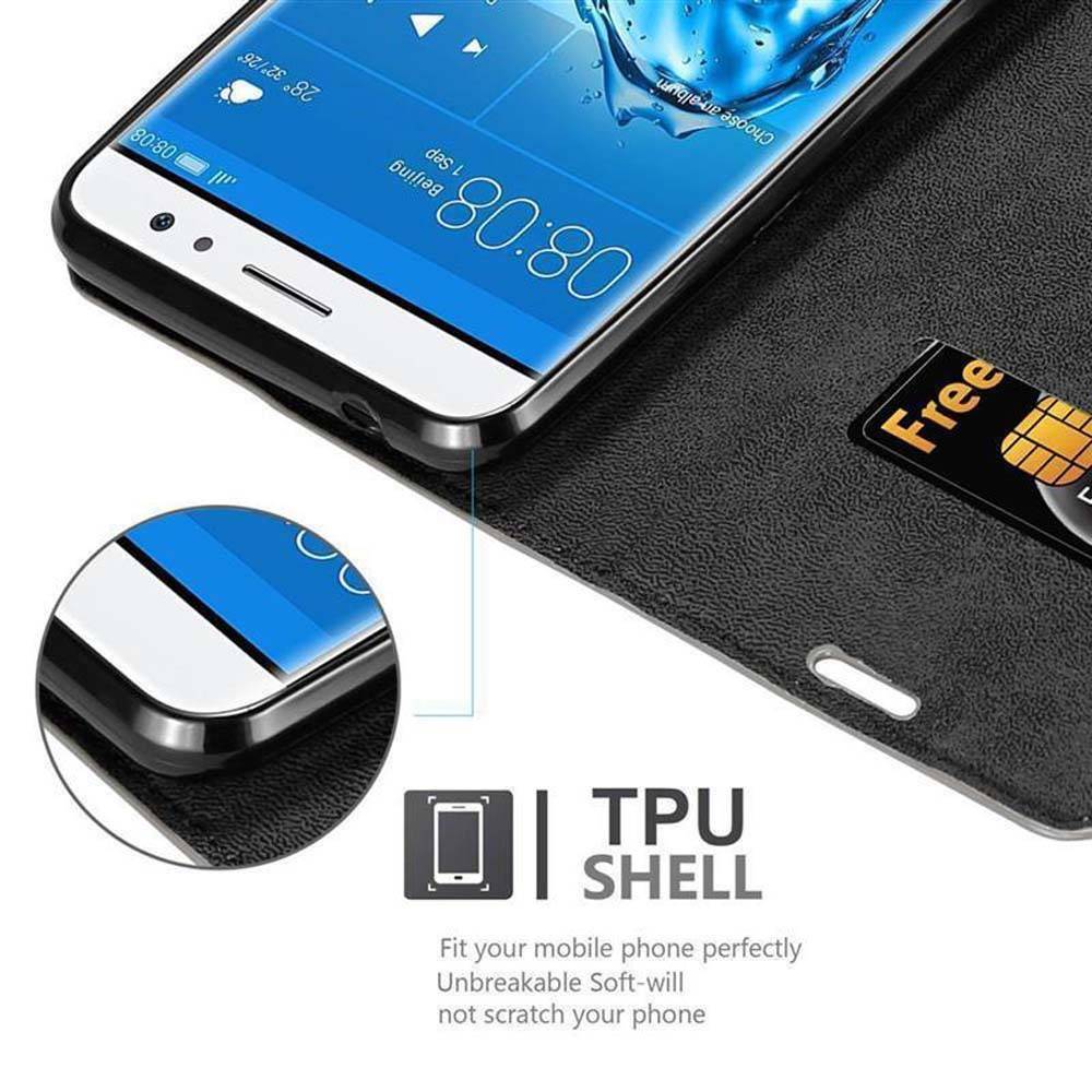 Cadorabo Hülle für Huawei NOVA PLUS Schutz Hülle in Braun Handyhülle Etui Case Cover Magnetverschluss