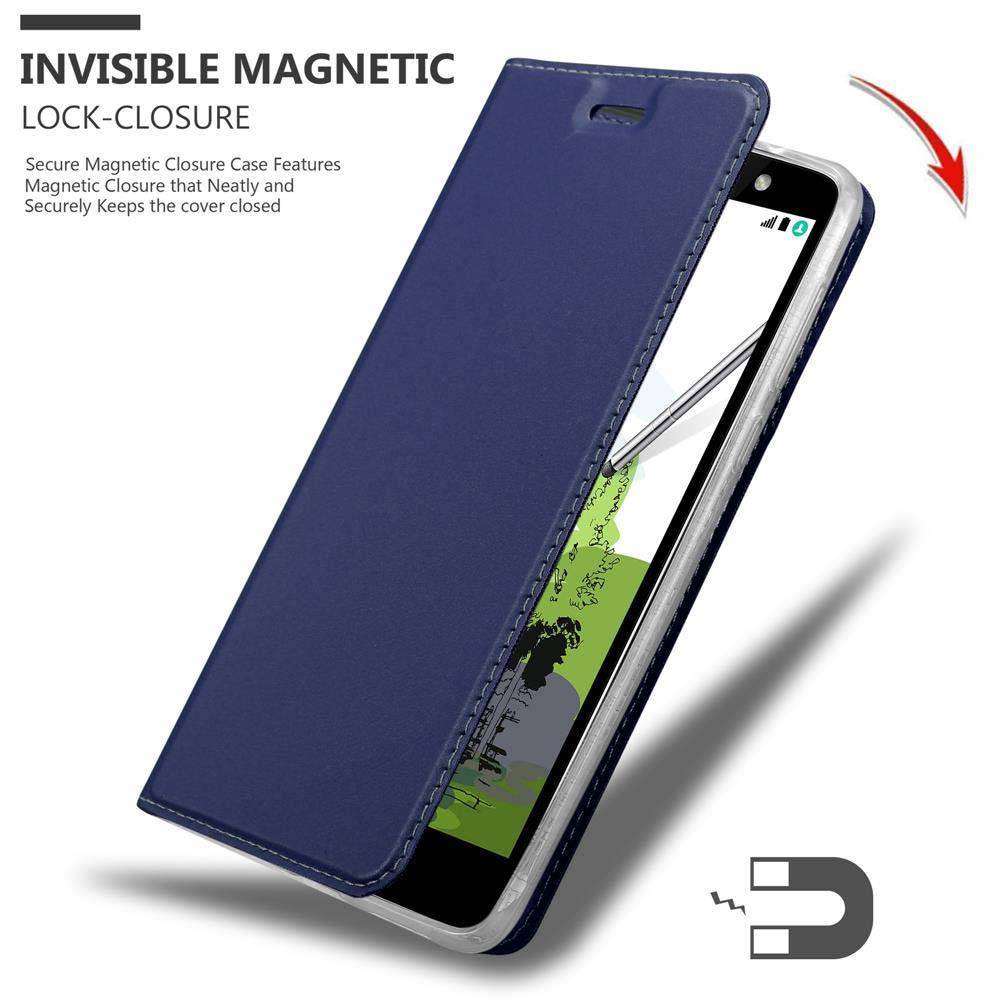 Cadorabo Handyhülle für LG STYLUS 2 Schutz Hülle in Blau Cover Etui Book Case Booklet