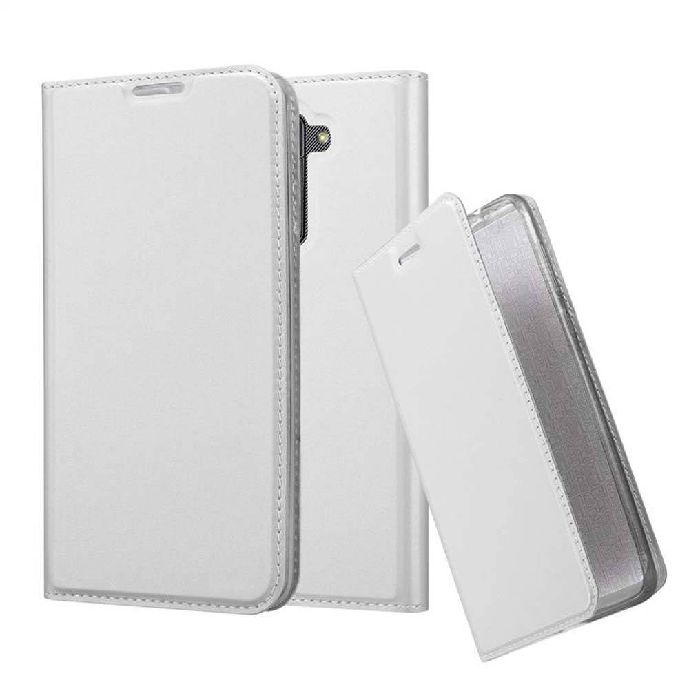 Cadorabo Handyhülle für LG STYLUS 2 Schutz Hülle in Silber Cover Etui Book Case Booklet