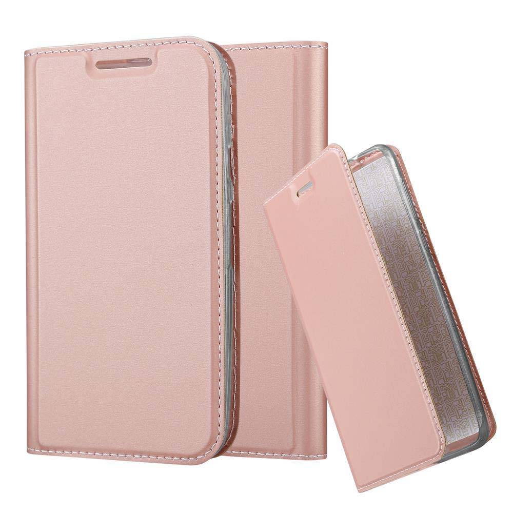 Cadorabo Handyhülle für Motorola MOTO G3 Schutz Hülle in Rosa Cover Etui Book Case Booklet
