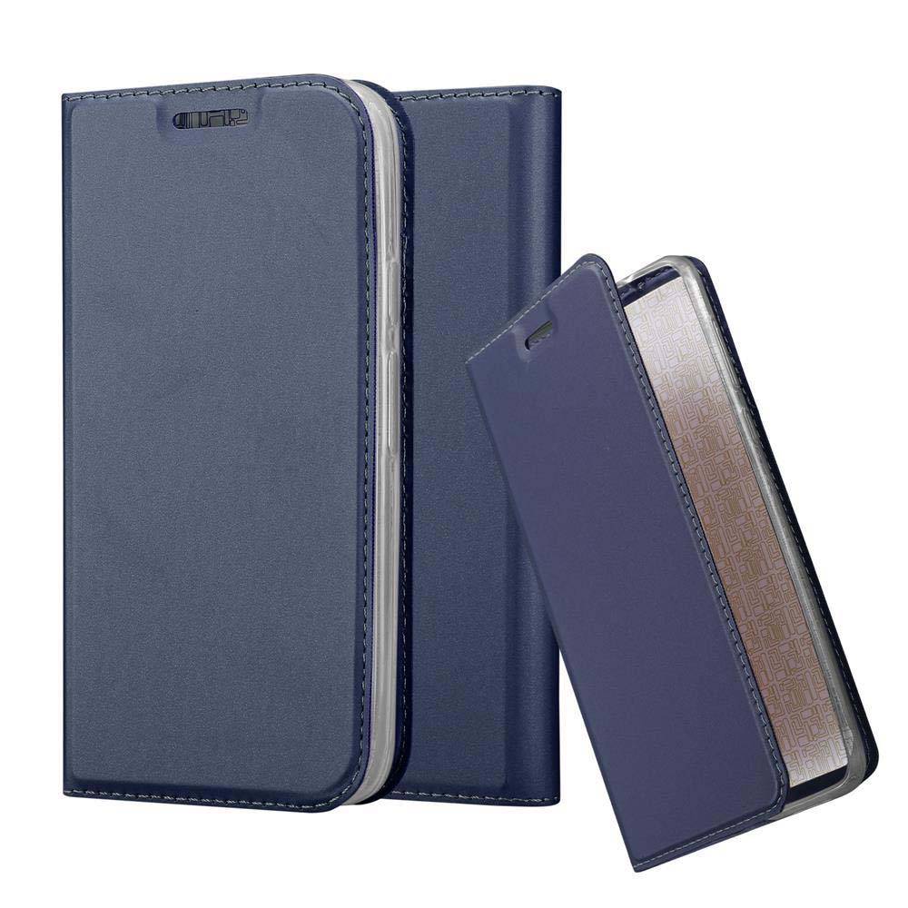 Cadorabo Handyhülle für Motorola MOTO G4 PLAY Schutz Hülle in Blau Cover Etui Book Case Booklet