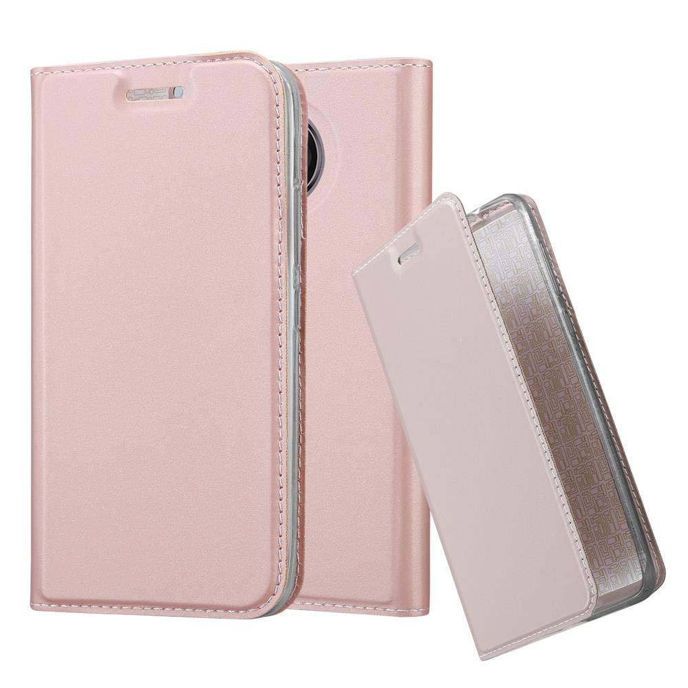 Cadorabo Handyhülle für Motorola MOTO G5S Schutz Hülle in Rosa Cover Etui Book Case Booklet