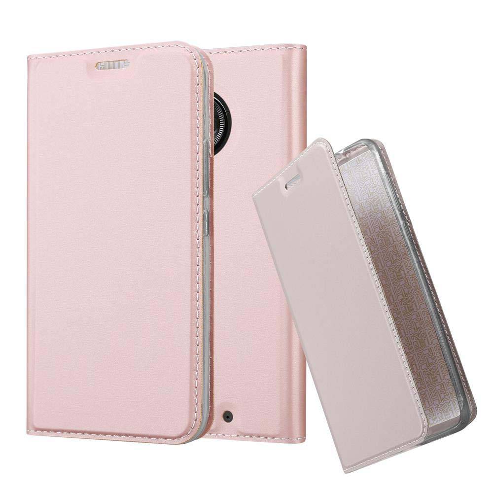 Cadorabo Handyhülle für Motorola MOTO X4 Schutz Hülle in Rosa Cover Etui Book Case Booklet