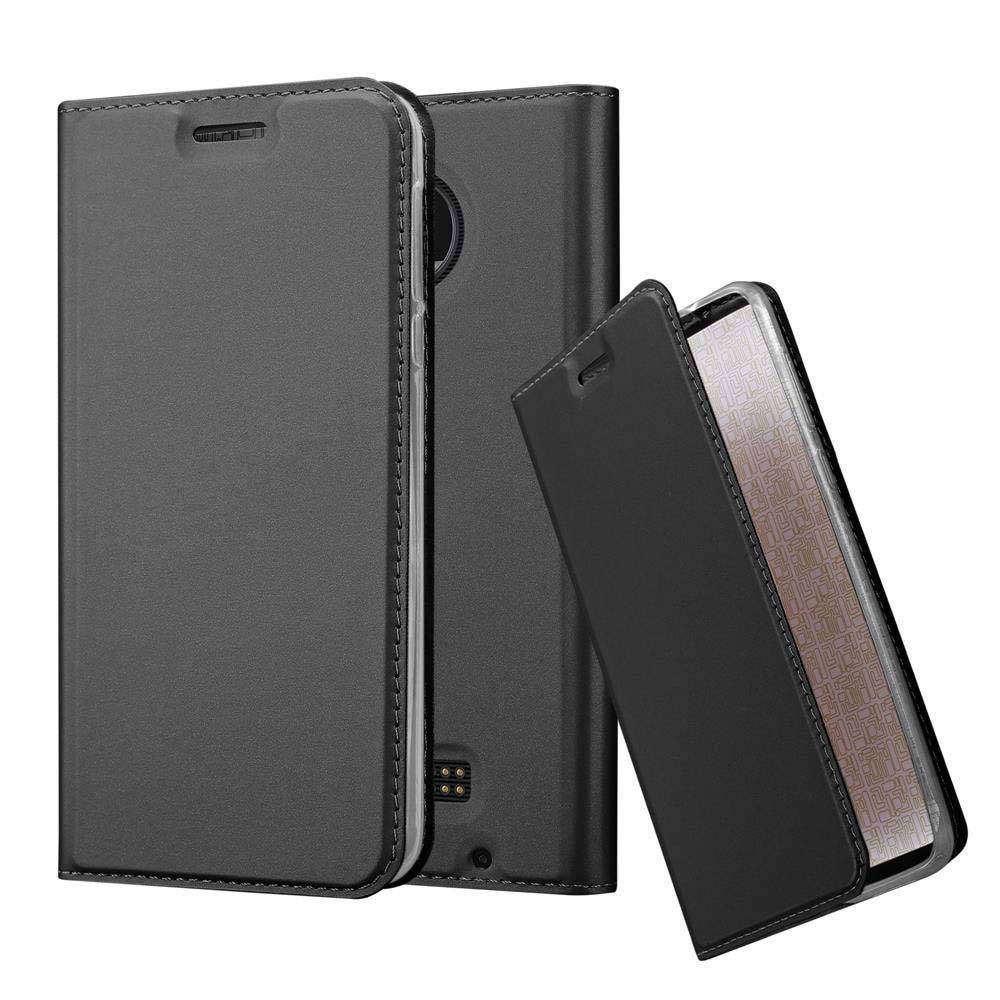 Cadorabo Handyhülle für Motorola MOTO Z PLAY Schutz Hülle in Schwarz Cover Etui Book Case Booklet