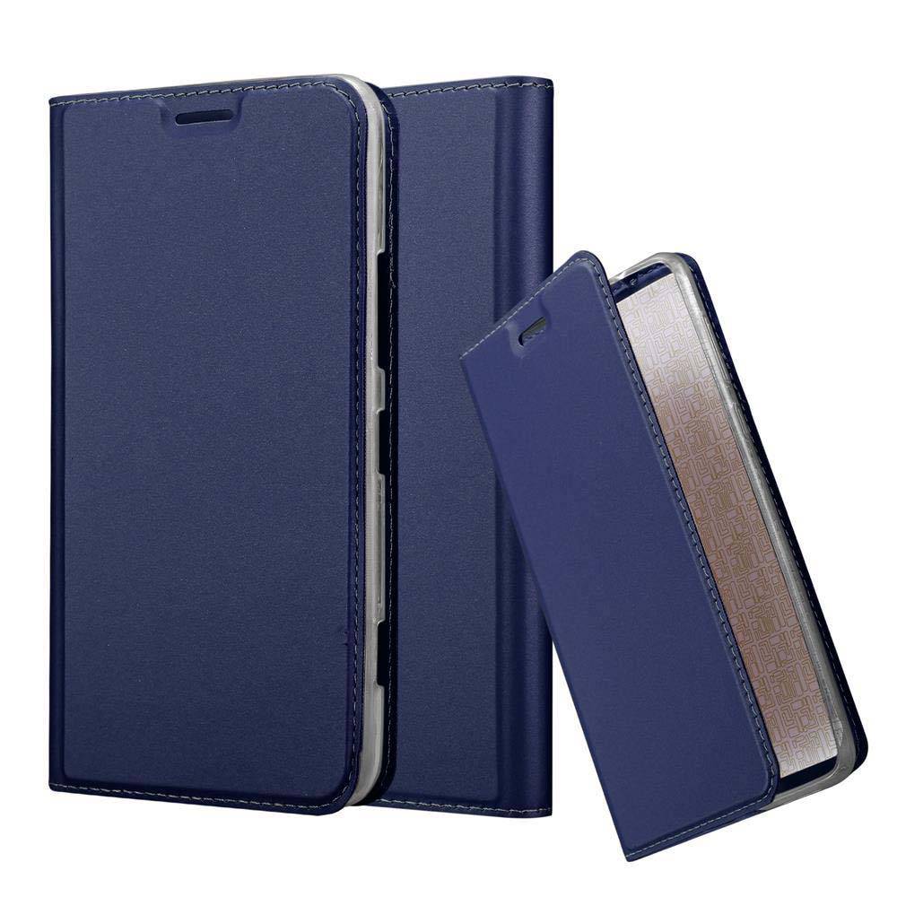 Cadorabo Handyhülle für Nokia Lumia 1320 Schutz Hülle in Blau Cover Etui Book Case Booklet