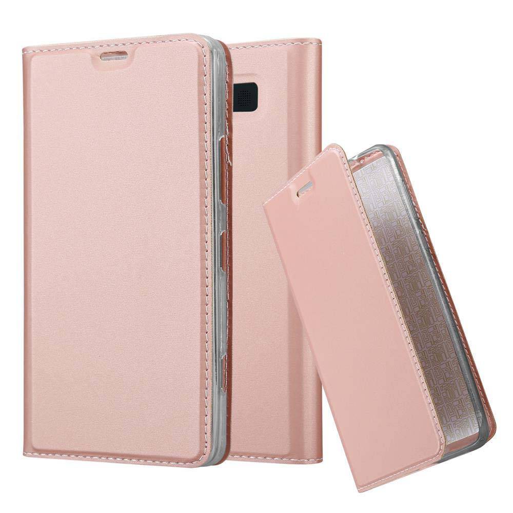 Cadorabo Handyhülle für Nokia Lumia 950 Schutz Hülle in Rosa Cover Etui Book Case Booklet