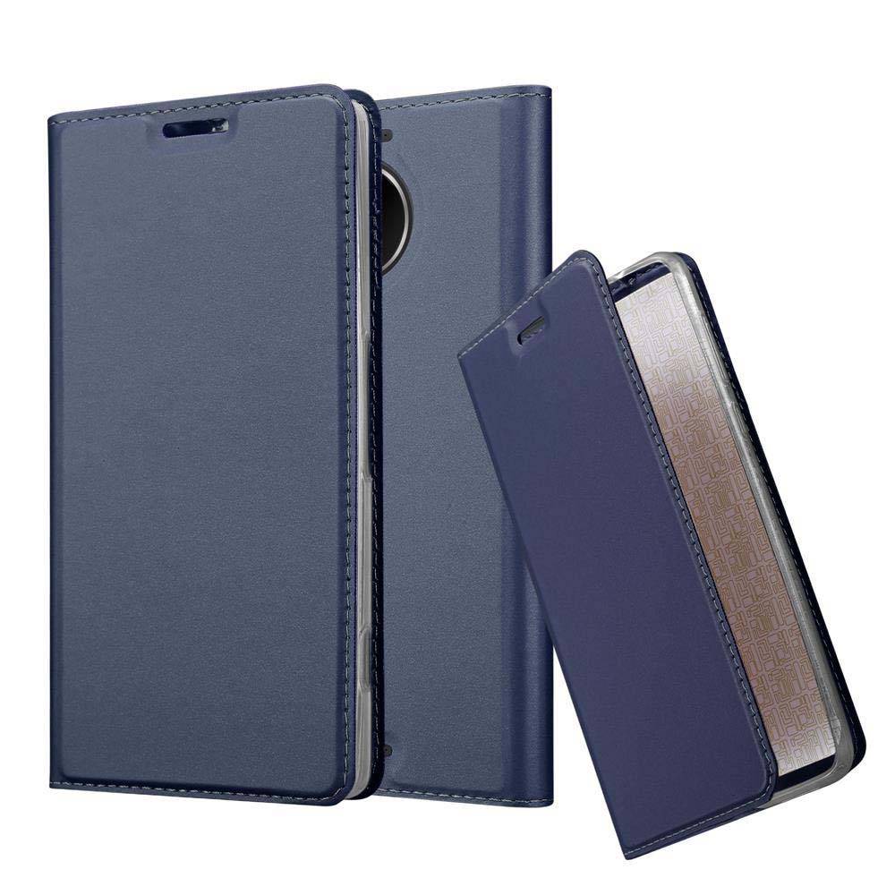 Cadorabo Handyhülle für Nokia Lumia 950 XL Schutz Hülle in Blau Cover Etui Book Case Booklet