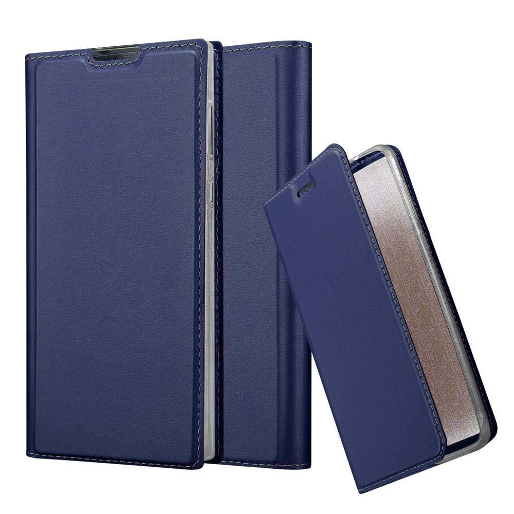 Cadorabo Handyhülle für Sony Xperia L1 Schutz Hülle in Blau Cover Etui Book Case Booklet