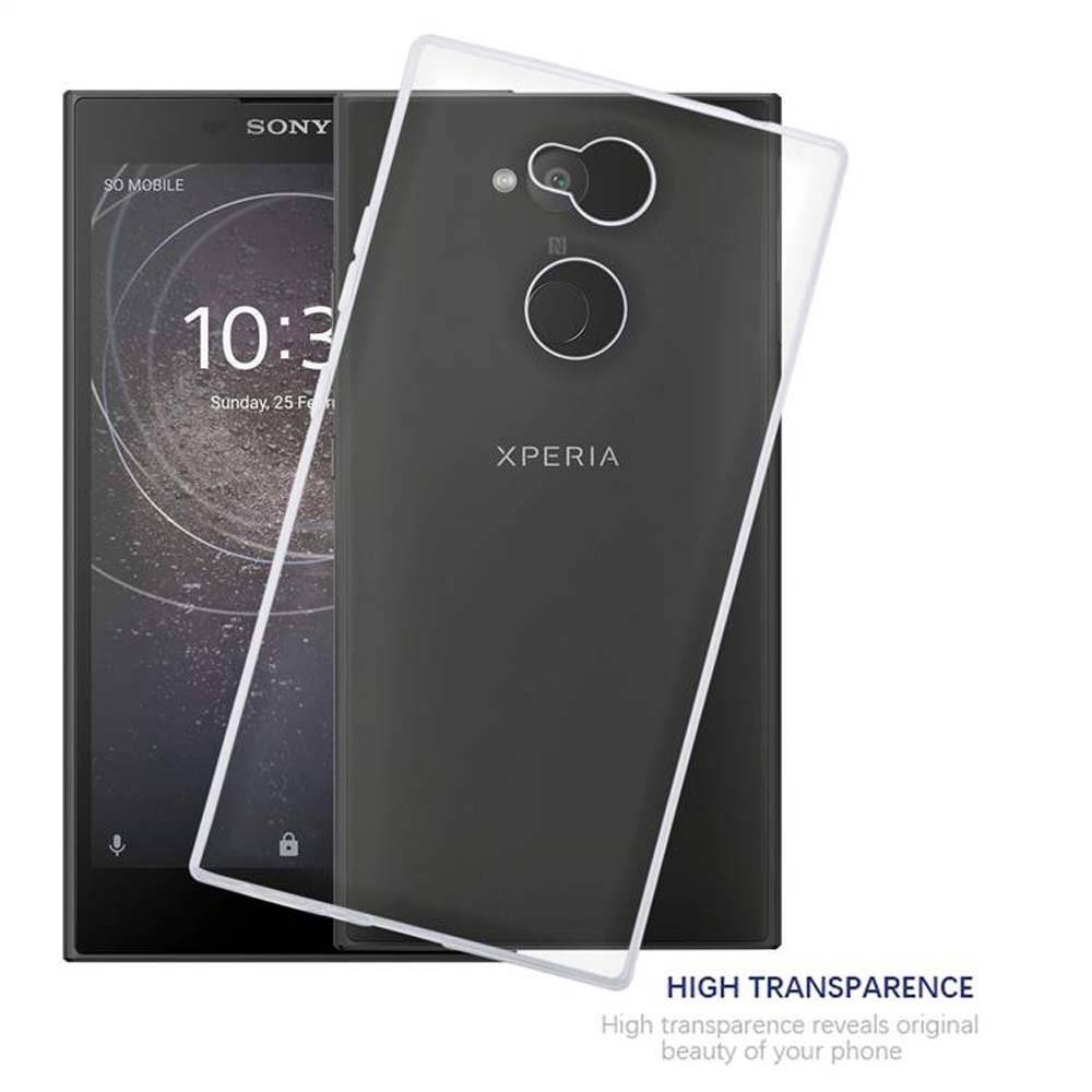 Cadorabo Hülle für Sony Xperia L2 Hülle in VOLL TRANSPARENT - Handyhülle aus TPU Silikon - Silikonhülle Schutzhülle Ultra Slim Soft Back Cover C