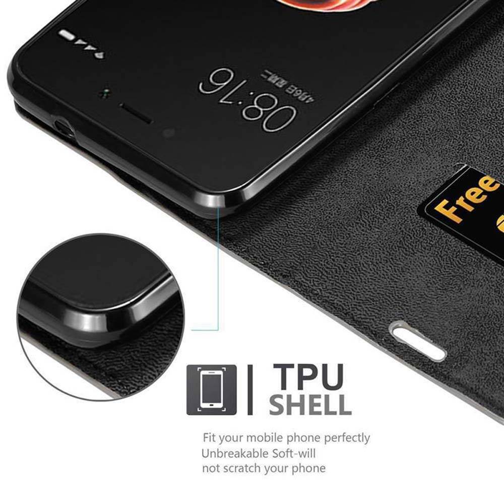 Cadorabo Hülle für Xiaomi RedMi 5A Schutz Hülle in Braun Handyhülle Etui Case Cover Magnetverschluss