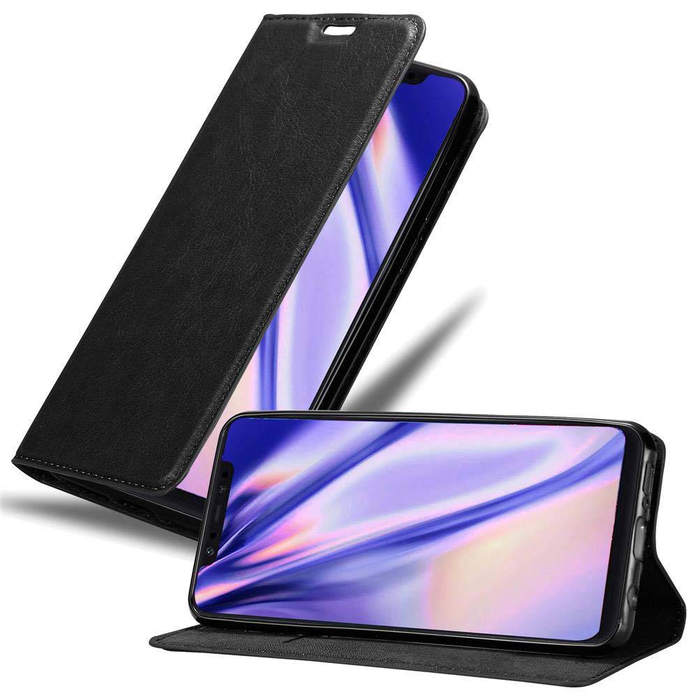 Cadorabo Hülle für Xiaomi Mi 8 Schutz Hülle in Schwarz Handyhülle Etui Case Cover Magnetverschluss