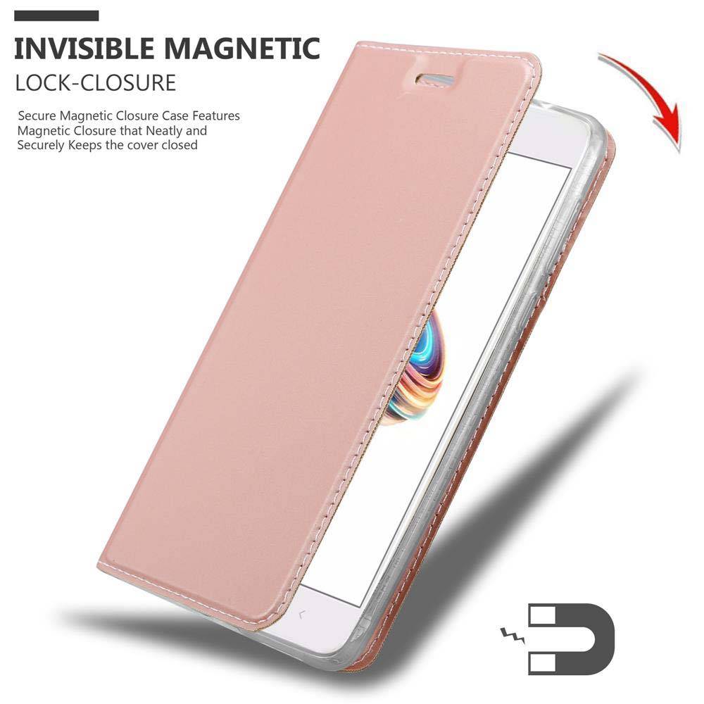 Cadorabo Handyhülle für Xiaomi Mi A1 / Mi 5X Schutz Hülle in Rosa Cover Etui Book Case Booklet