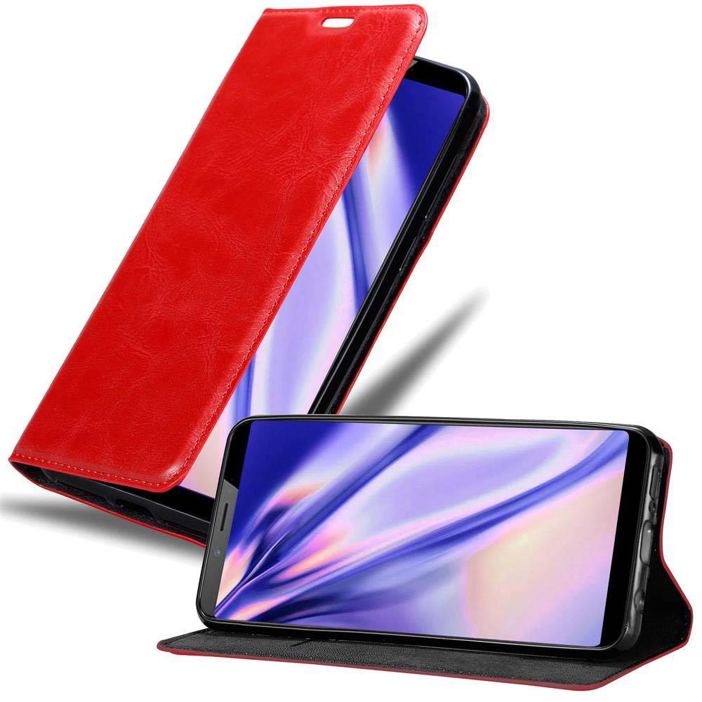 Cadorabo Hülle für ZTE Nubia N3 Schutz Hülle in Rot Handyhülle Etui Case Cover Magnetverschluss