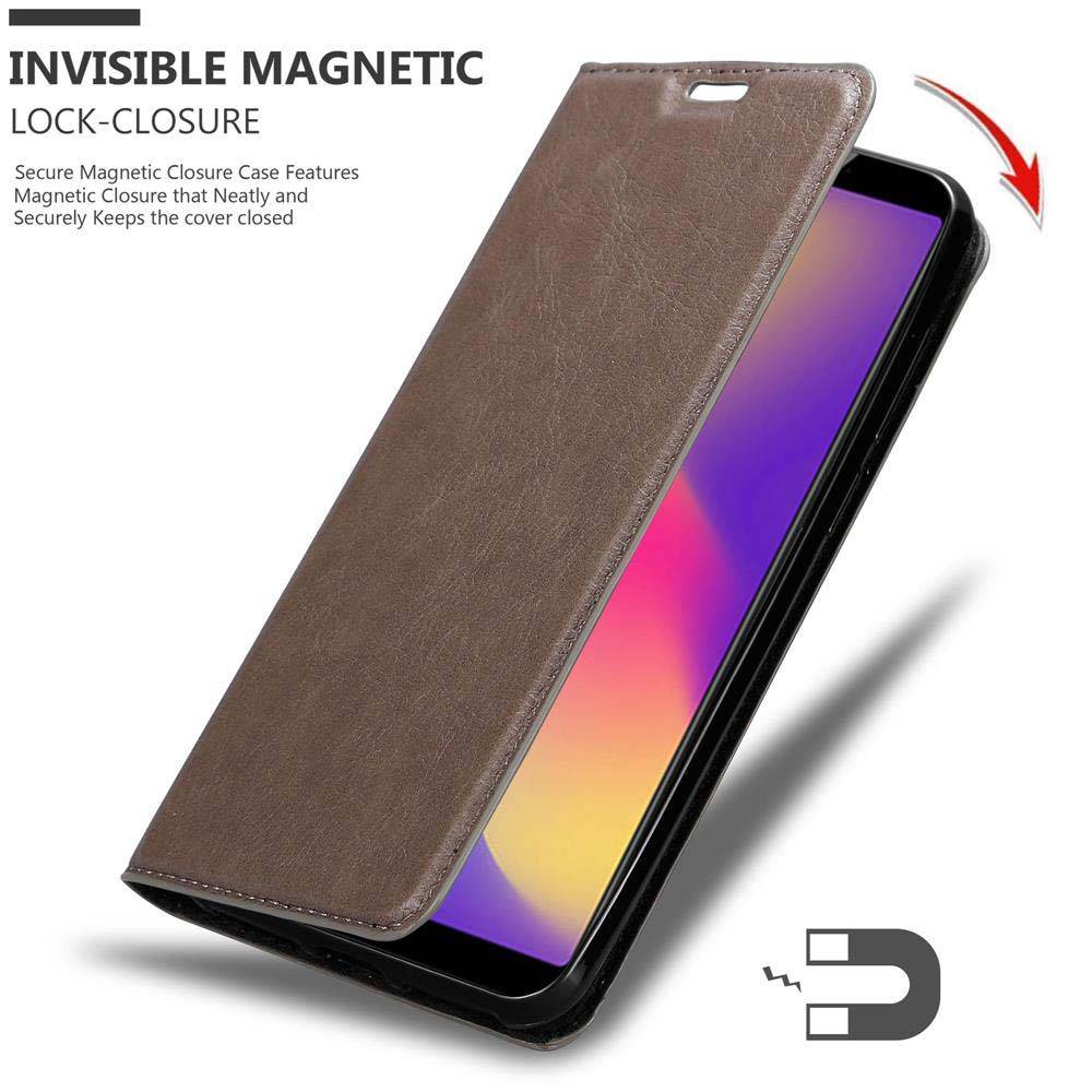Cadorabo Hülle für ZTE Nubia N3 Schutz Hülle in Braun Handyhülle Etui Case Cover Magnetverschluss