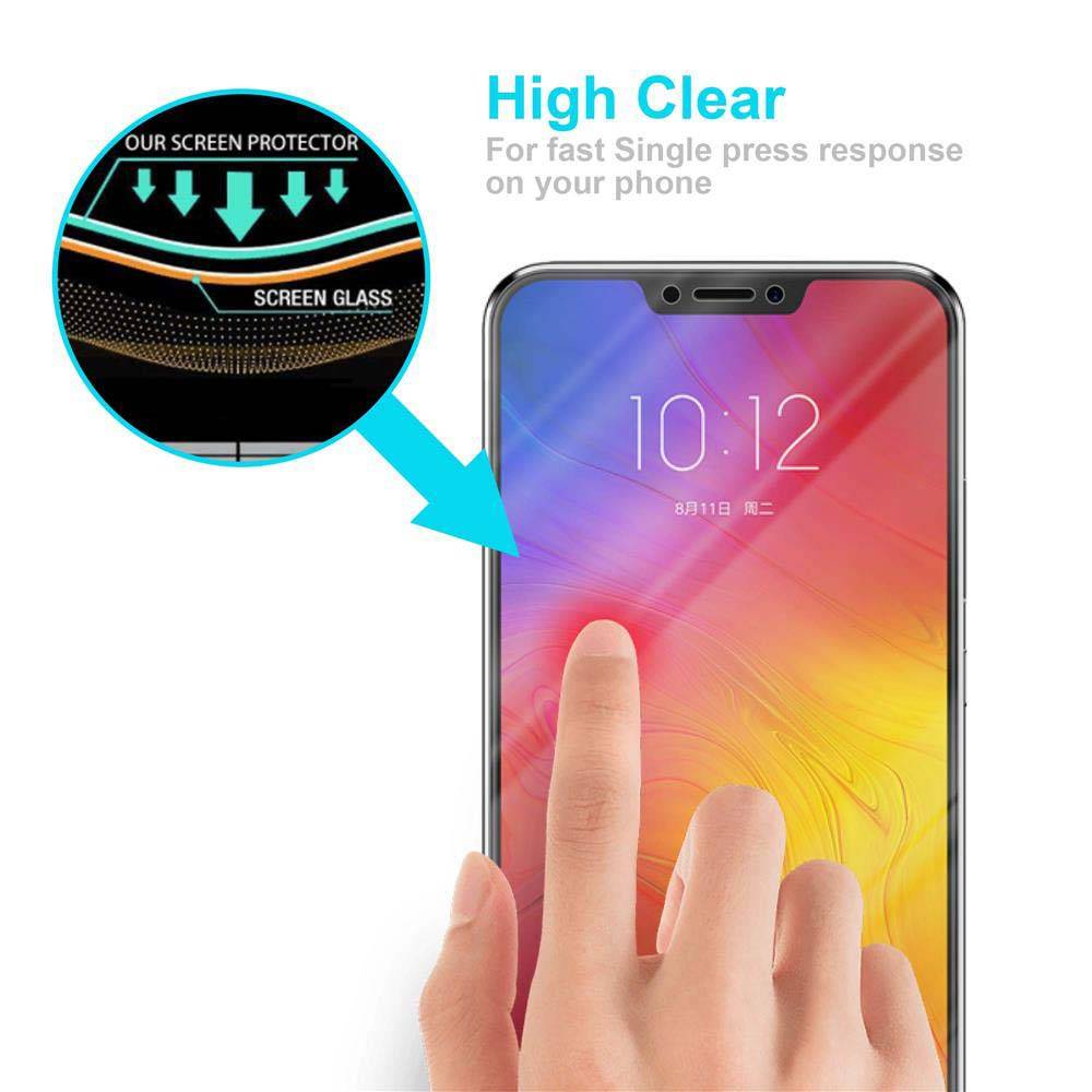 Cadorabo Panzer Folie für Lenovo Z5 Schutzfolie in Transparent Gehärtetes Tempered Display-Schutzglas