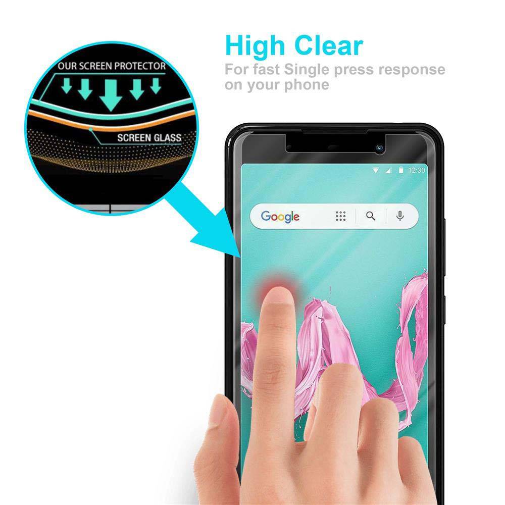 Cadorabo Panzer Folie für WIKO LENNY 5 Schutzfolie in Transparent Gehärtetes Tempered Display-Schutzglas