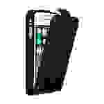 Cadorabo Hülle für Apple iPhone 4 / 4S Schutz Hülle in Schwarz Flip Etui Handyhülle Case Cover