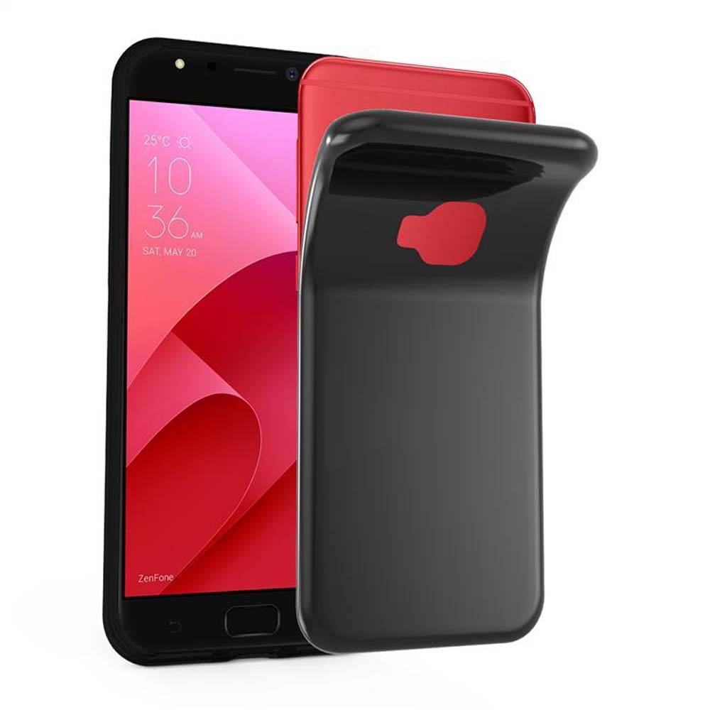 Cadorabo Hülle für Asus ZenFone 4 Selfie PRO Schutz Hülle in Schwarz Schutzhülle TPU Silikon Cover Etui Case