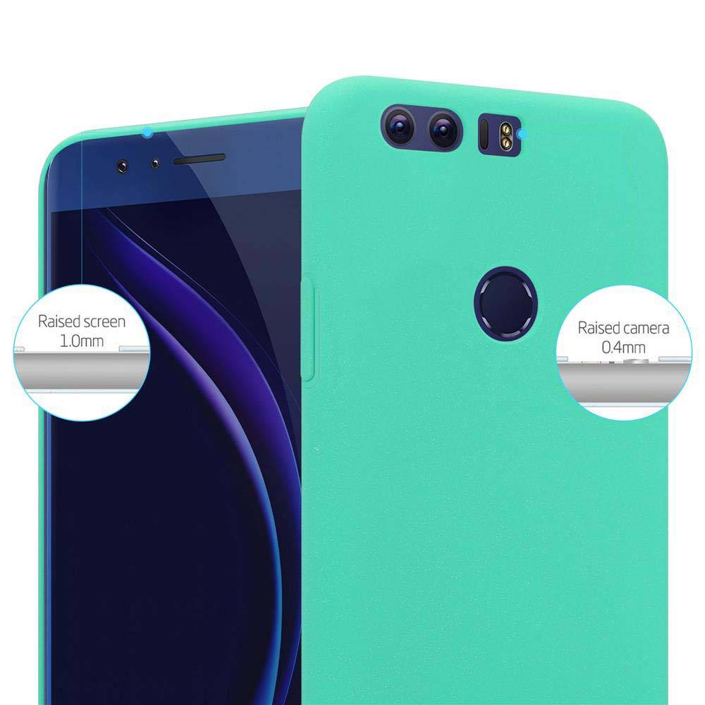 Cadorabo Schutzhülle für Honor 8 / 8 PREMIUM Hülle in Grün Etui Hard Case Handyhülle Cover