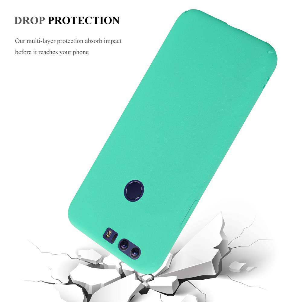 Cadorabo Schutzhülle für Honor 8 / 8 PREMIUM Hülle in Grün Etui Hard Case Handyhülle Cover