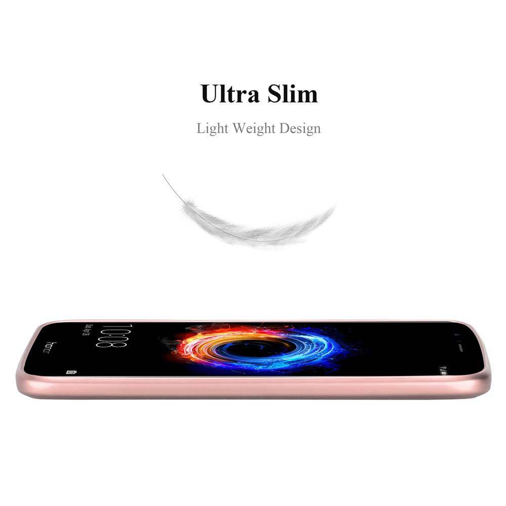 Cadorabo Hülle für Honor 8 PRO Schutzhülle in Rosa Hard Case Handy Hülle Etui