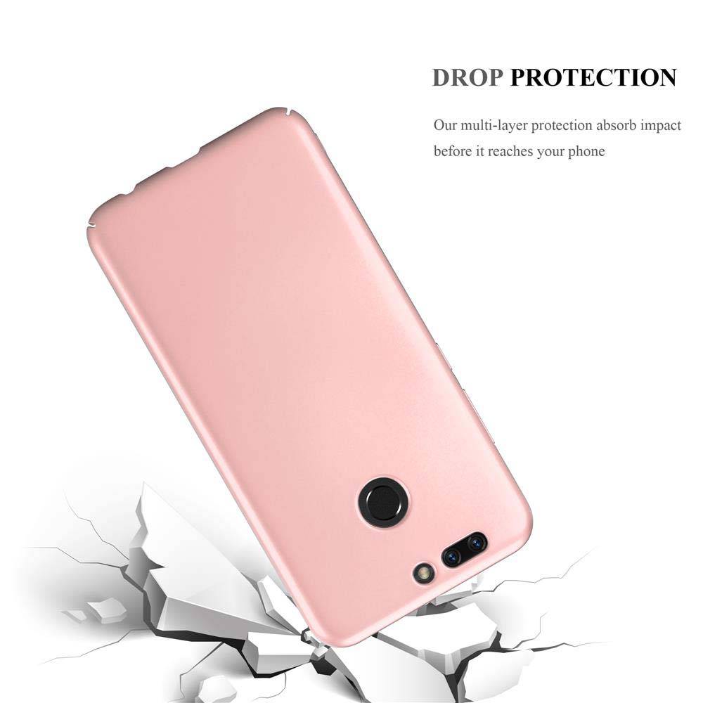 Cadorabo Hülle für Honor 8 PRO Schutzhülle in Rosa Hard Case Handy Hülle Etui