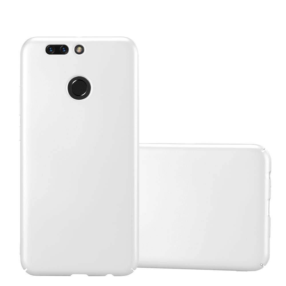 Cadorabo Hülle für Honor 8 PRO Schutzhülle in Silber Hard Case Handy Hülle Etui