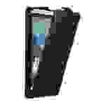 Cadorabo Hülle für HTC Desire 820 Schutz Hülle in Schwarz Flip Etui Handyhülle Case Cover