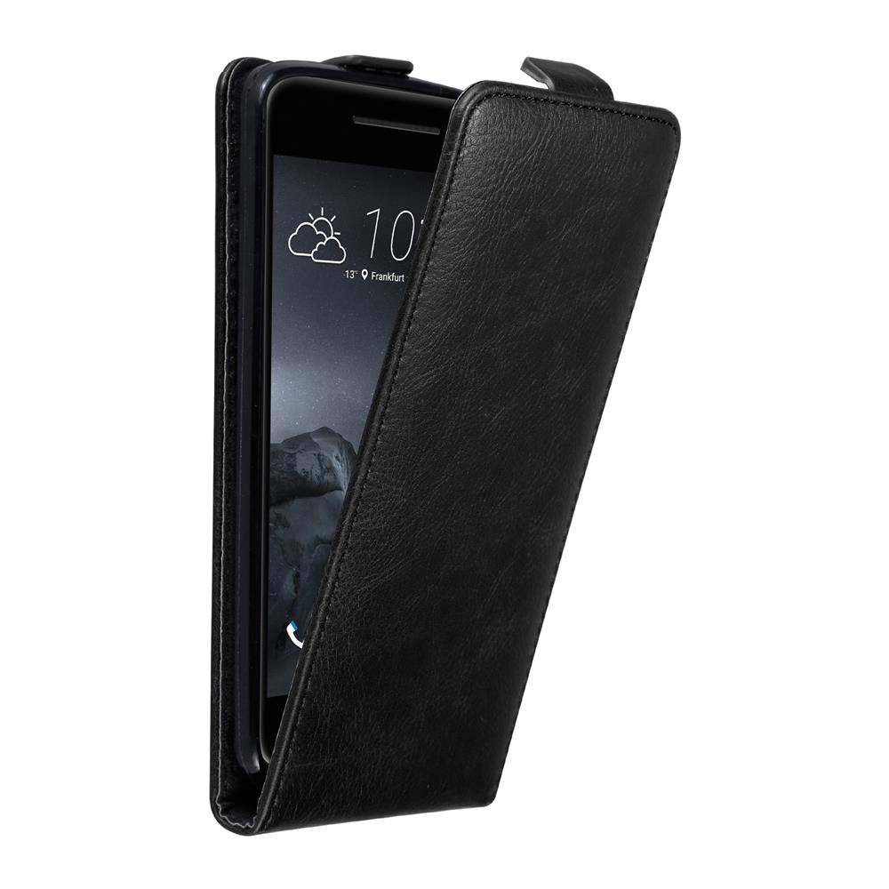 Cadorabo Hülle für HTC ONE A9 Schutz Hülle in Schwarz Flip Etui Handyhülle Case Cover