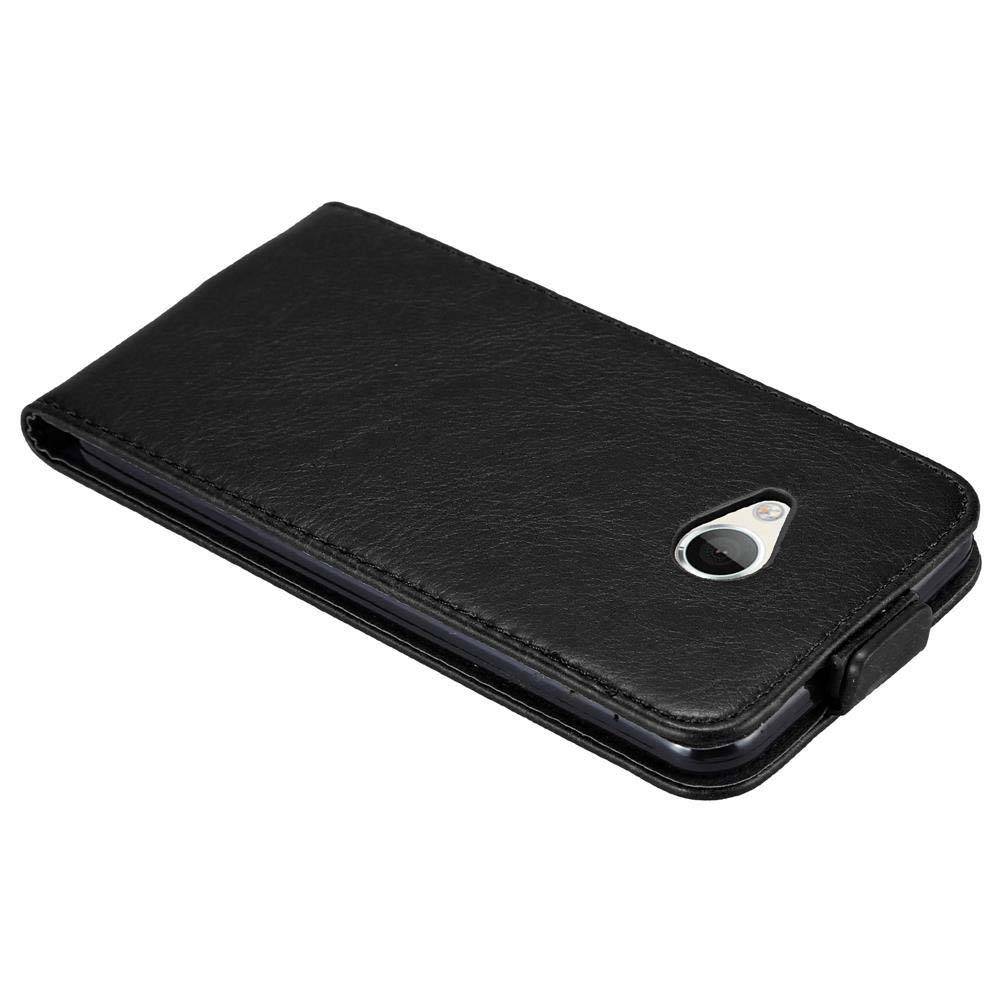 Cadorabo Hülle für HTC U PLAY Schutz Hülle in Schwarz Flip Etui Handyhülle Case Cover