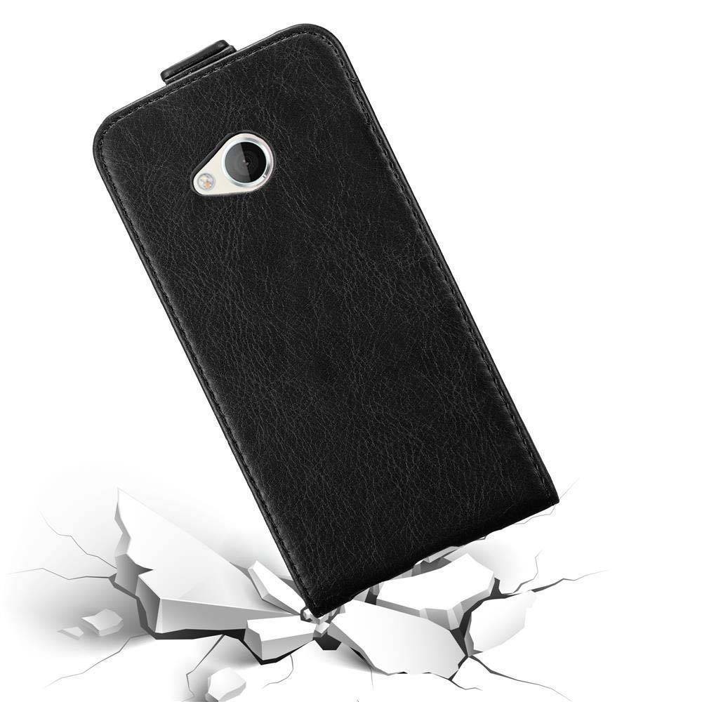 Cadorabo Hülle für HTC U PLAY Schutz Hülle in Schwarz Flip Etui Handyhülle Case Cover