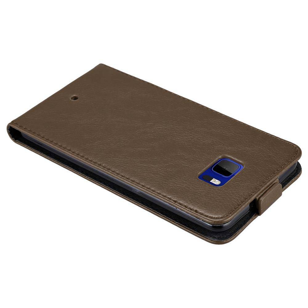 Cadorabo Hülle für HTC U ULTRA Schutz Hülle in Braun Flip Etui Handyhülle Case Cover