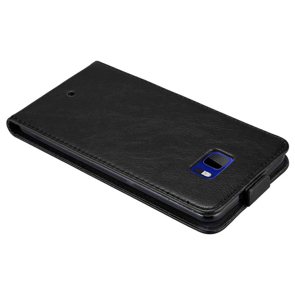 Cadorabo Hülle für HTC U ULTRA Schutz Hülle in Schwarz Flip Etui Handyhülle Case Cover
