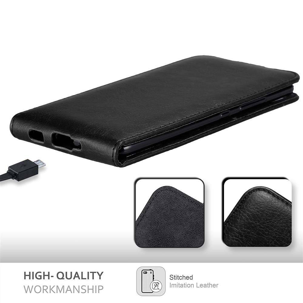 Cadorabo Hülle für HTC U ULTRA Schutz Hülle in Schwarz Flip Etui Handyhülle Case Cover