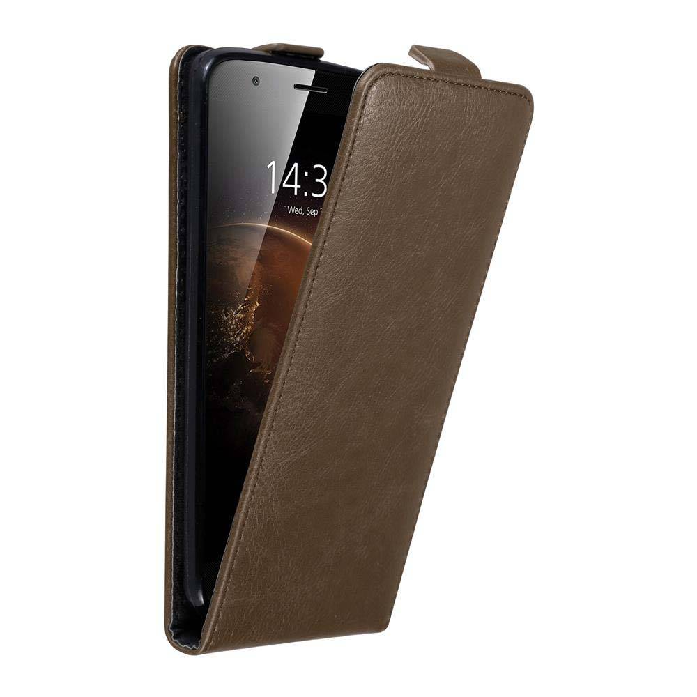 Cadorabo Hülle für Huawei ASCEND G7 PLUS / G8 / GX8 Schutz Hülle in Braun Flip Etui Handyhülle Case Cover