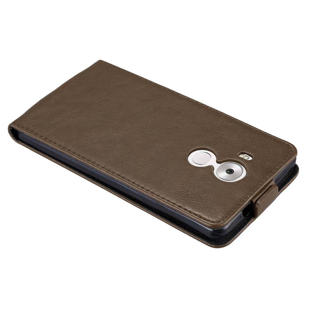 Cadorabo Hülle für Huawei MATE 8 Schutz Hülle in Braun Flip Etui Handyhülle Case Cover
