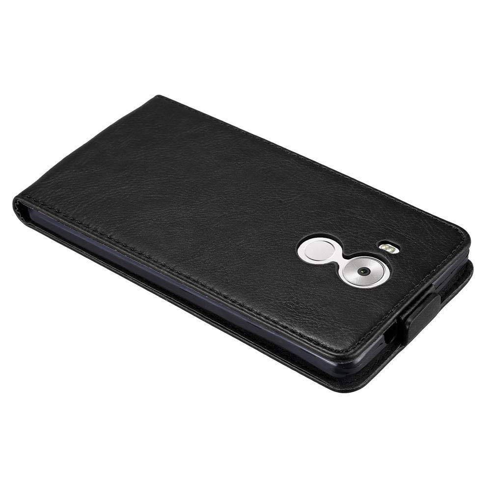 Cadorabo Hülle für Huawei MATE 8 Schutz Hülle in Schwarz Flip Etui Handyhülle Case Cover