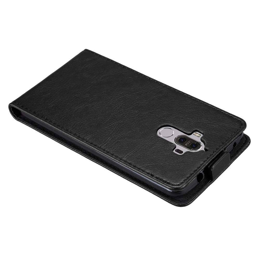 Cadorabo Hülle für Huawei MATE 9 Schutz Hülle in Schwarz Flip Etui Handyhülle Case Cover
