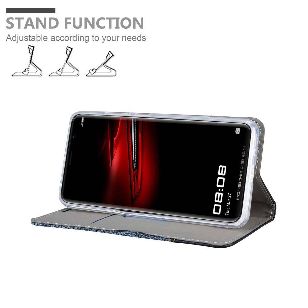 Cadorabo Hülle für Huawei MATE RS Schutzhülle in Blau Handy Hülle Etui Book Case Cover