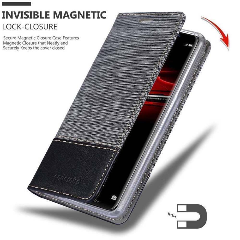 Cadorabo Hülle für Huawei MATE RS Schutzhülle in Grau Handy Hülle Etui Book Case Cover