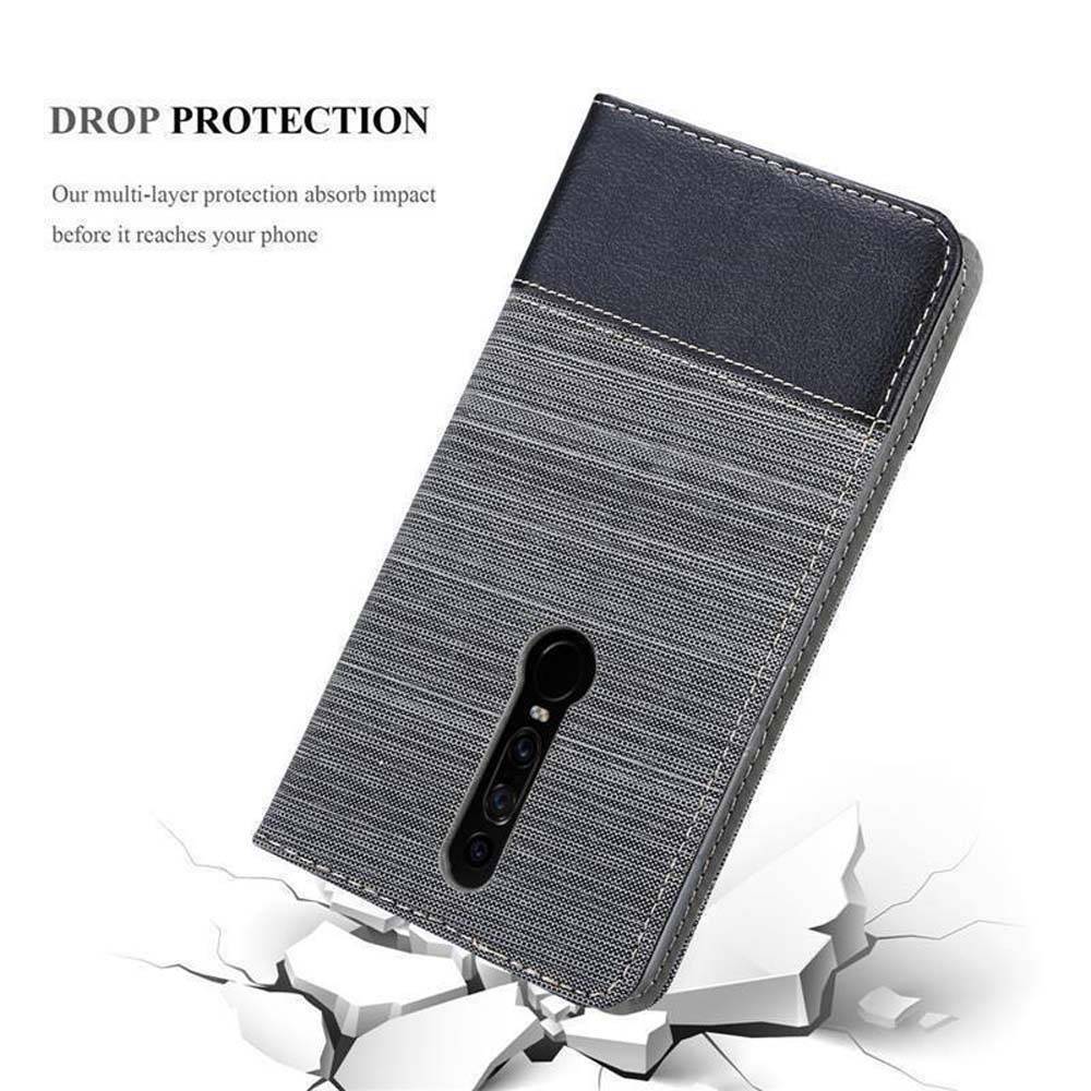 Cadorabo Hülle für Huawei MATE RS Schutzhülle in Grau Handy Hülle Etui Book Case Cover