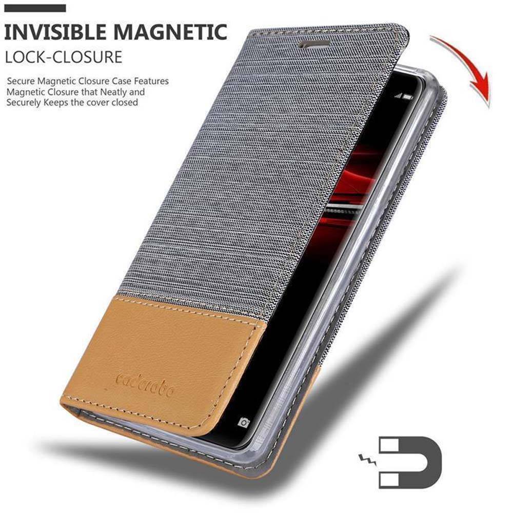 Cadorabo Hülle für Huawei MATE RS Schutzhülle in Grau Handy Hülle Etui Book Case Cover