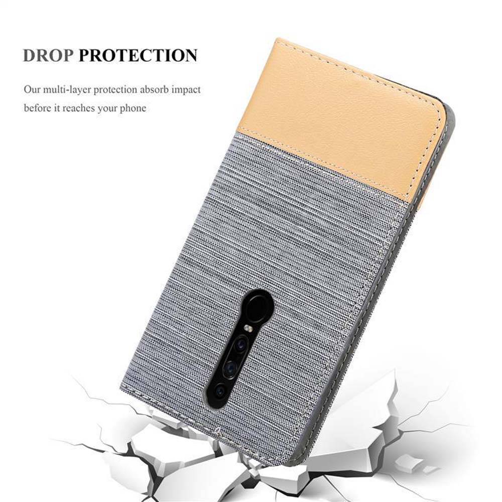 Cadorabo Hülle für Huawei MATE RS Schutzhülle in Grau Handy Hülle Etui Book Case Cover