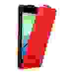 Cadorabo Hülle für Huawei NOVA Schutz Hülle in Rot Flip Etui Handyhülle Case Cover