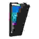 Cadorabo Hülle für Huawei NOVA PLUS Schutz Hülle in Schwarz Flip Etui Handyhülle Case Cover