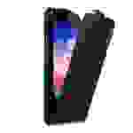 Cadorabo Hülle für Huawei ASCEND P7 Schutz Hülle in Schwarz Flip Etui Handyhülle Case Cover